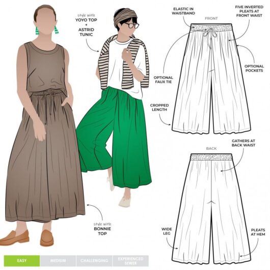 Style Arc Paper Sewing Pattern Reeve Culottes