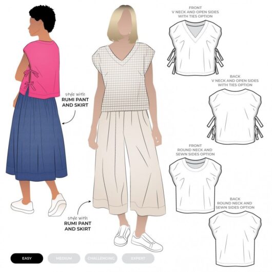 Style Arc Paper Sewing Pattern Rumi Top