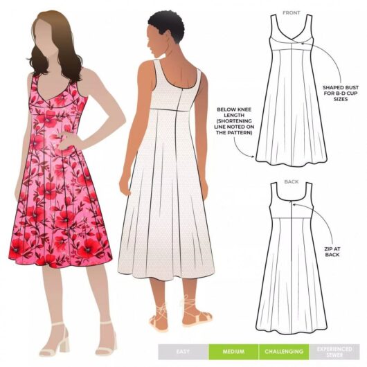 Style Arc Paper Sewing Pattern Sabrina Dress