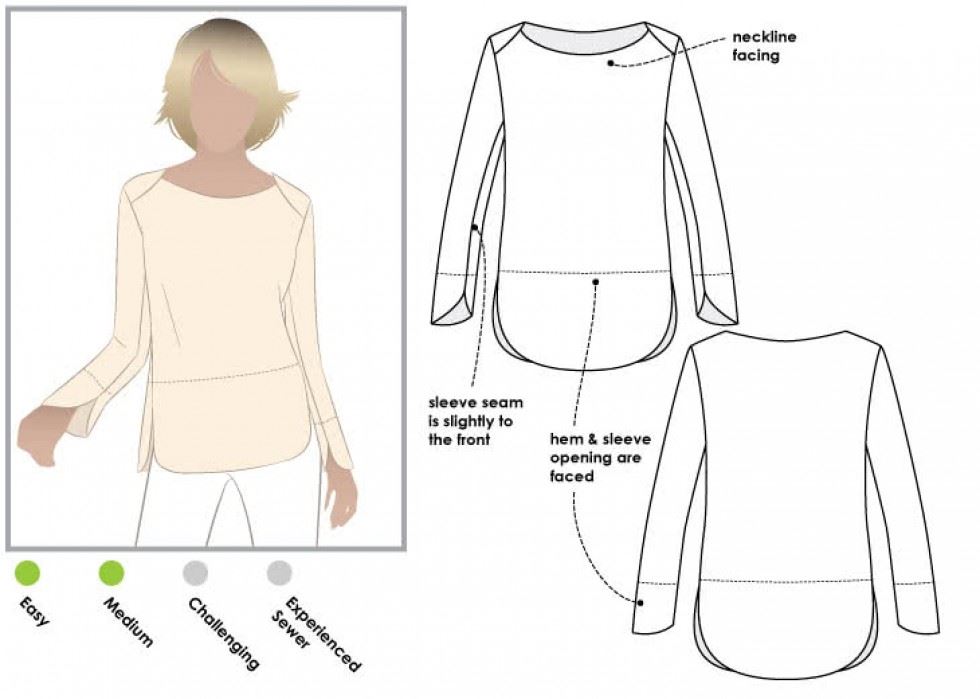 Style Arc Paper Sewing Pattern Savannah Top