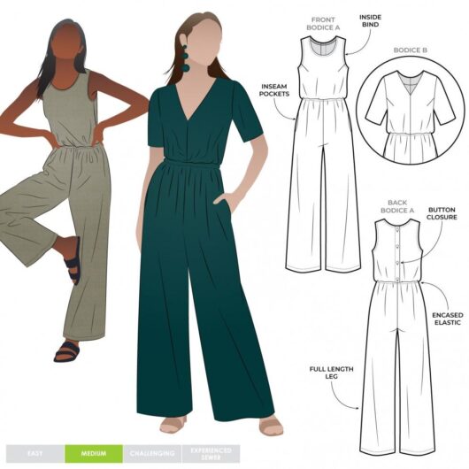 Style Arc Paper Sewing Pattern Shannon Jumpsuit