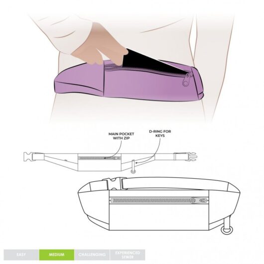 Style Arc Paper Sewing Pattern Sunday Running Belt