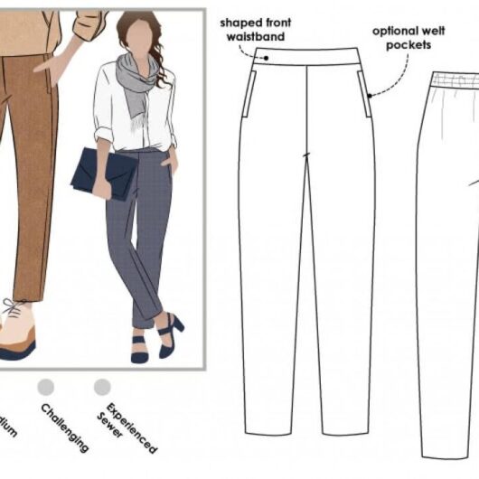 Style Arc Paper Sewing Pattern Talia Pants