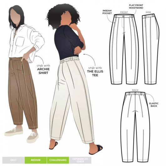 Style Arc Paper Sewing Pattern Twig Pants