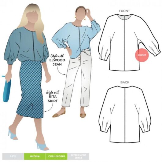 Style Arc Paper Sewing Pattern Wilma Top