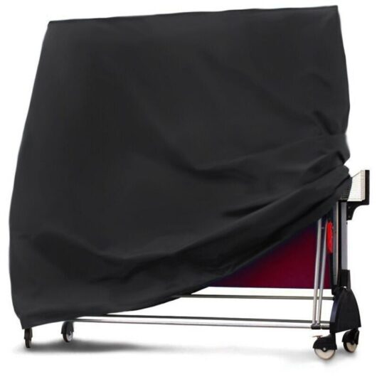 Table Tennis Table Waterproof Cover for Ping Pong Table 165 x 70 x 185 cm Black