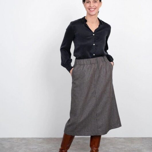 The Assembly Line Paper Sewing Pattern A Line Midi Skirt