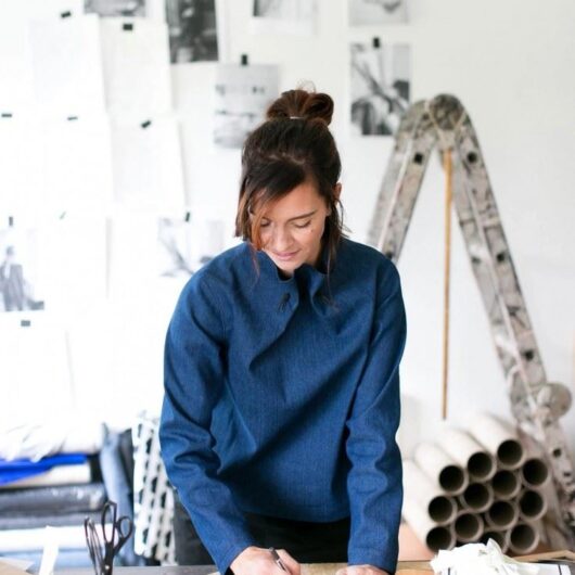 The Assembly Line Paper Sewing Pattern Elastic Tie Sweater