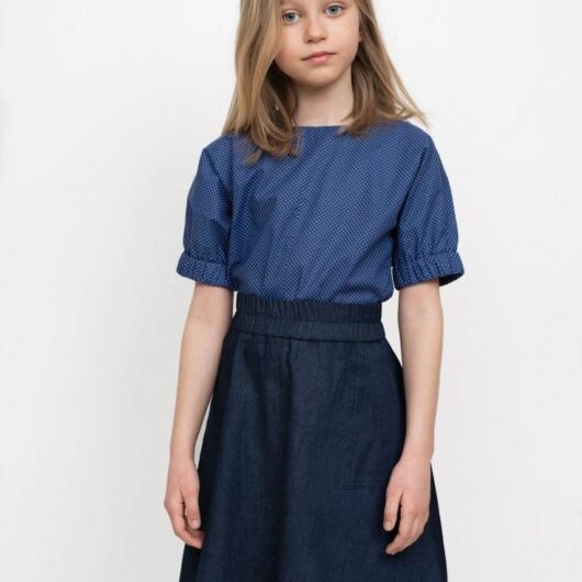The Assembly Line Paper Sewing Pattern Elastic Waist Skirt Mini