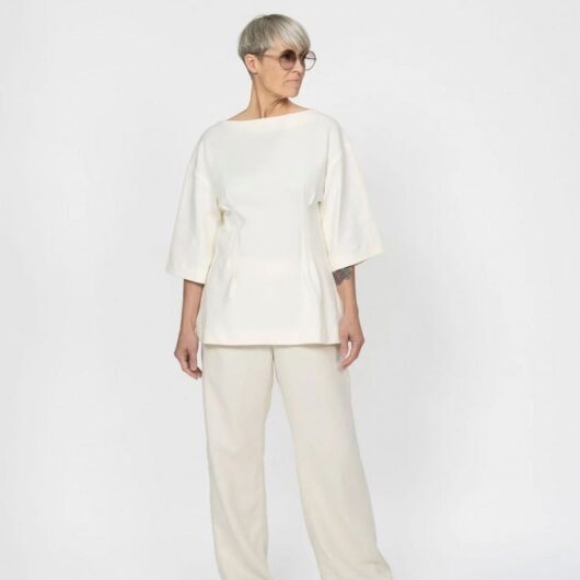The Assembly Line Paper Sewing Pattern Fitted Waist T Shirt
