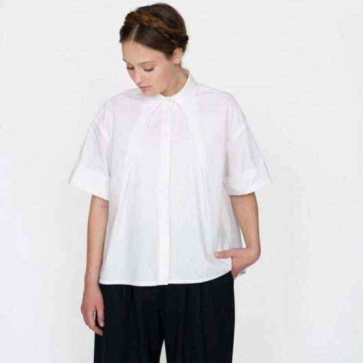 The Assembly Line Paper Sewing Pattern Front Pleat Shirt