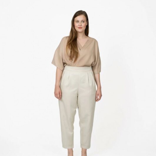 The Assembly Line Paper Sewing Pattern Pleated Trousers