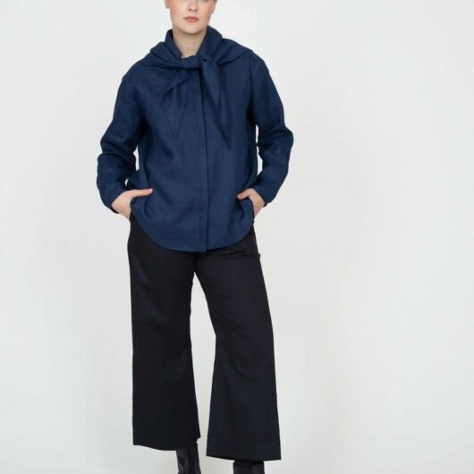 The Assembly Line Paper Sewing Pattern Scarf Collar Shirt