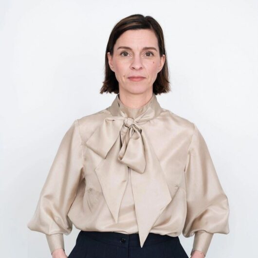 The Assembly Line Paper Sewing Pattern Tie Bow Blouse