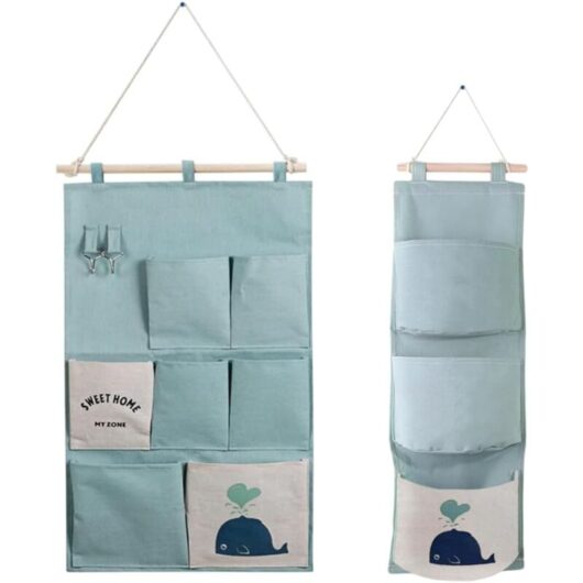 Tinor - Hanging Storage Bag, Fabric Door Hanging Storage Fabric Wall Closet Wall Storage Bedroom