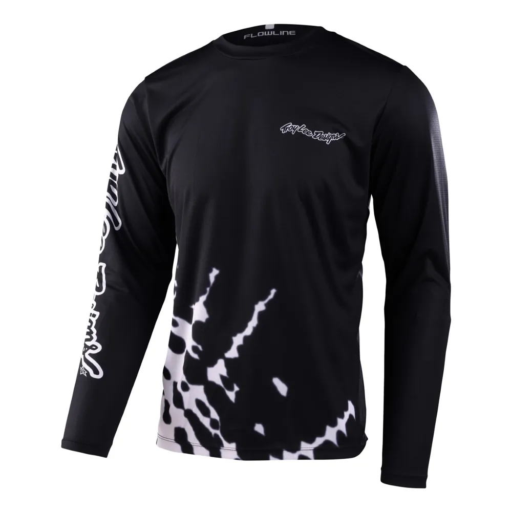 Troy Lee Designs Flowline LS MTB Jersey Big Spin Black