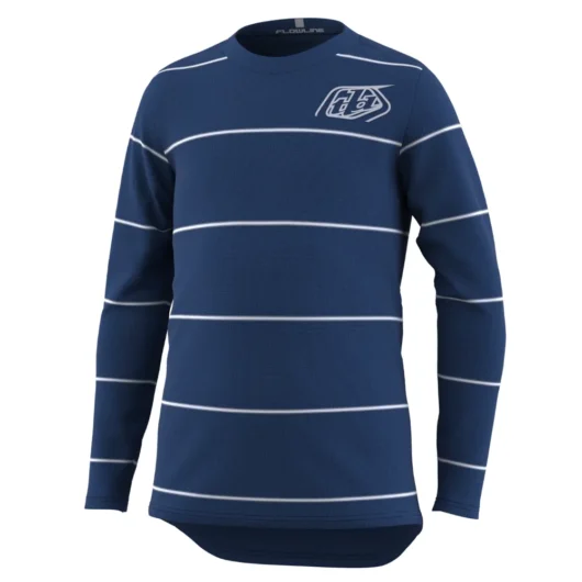 Troy Lee Designs Flowline Youth LS MTB Jersey Revert True Blue