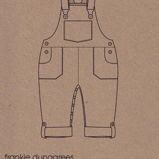 Two Stitches Paper Sewing Pattern Frankie Dungarees