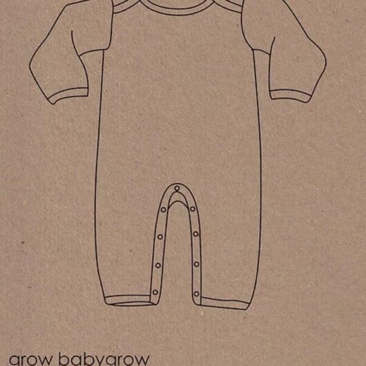 Two Stitches Paper Sewing Pattern Grow Babygrow