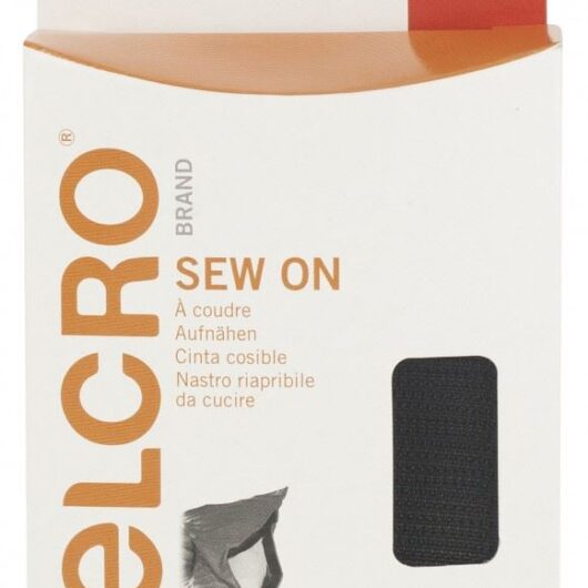Velcro Sew On Hook & Loop (Value Roll) Black