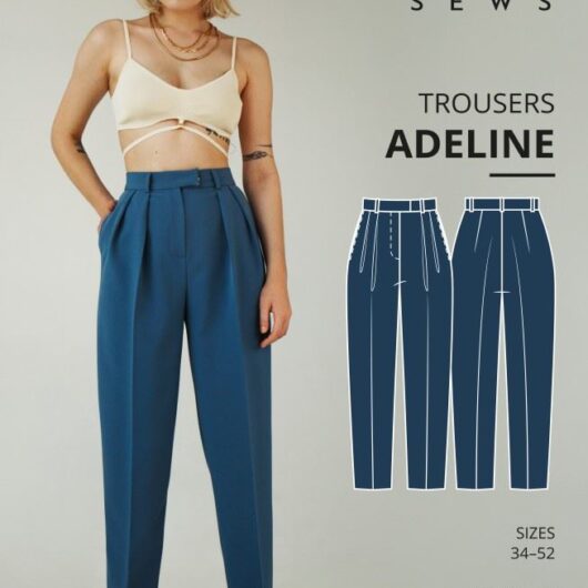 Vikisews Paper Sewing Pattern Adeline Trousers