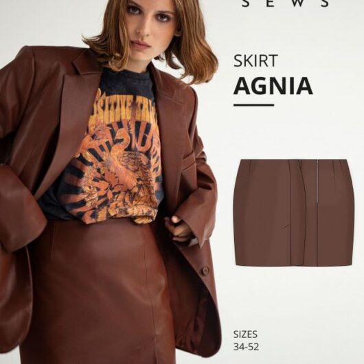 Vikisews Paper Sewing Pattern Agnia Skirt