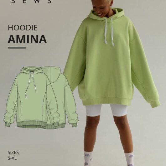 Vikisews Paper Sewing Pattern Amina Hoodie