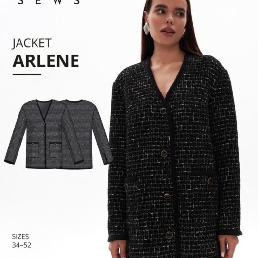 Vikisews Paper Sewing Pattern Arlene Jacket