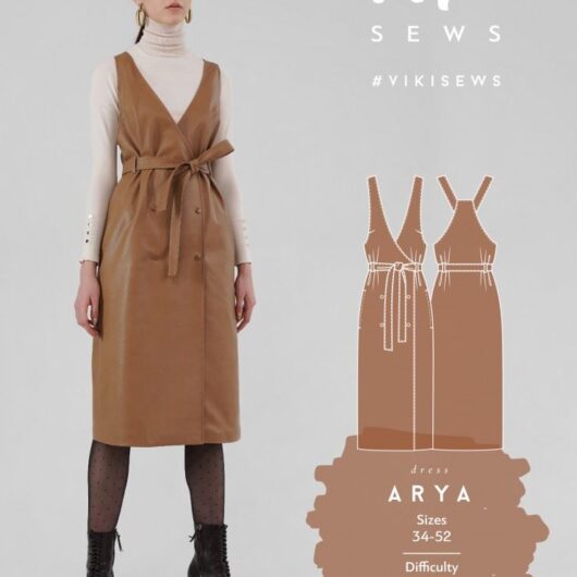 Vikisews Paper Sewing Pattern Arya Pinafore Dress