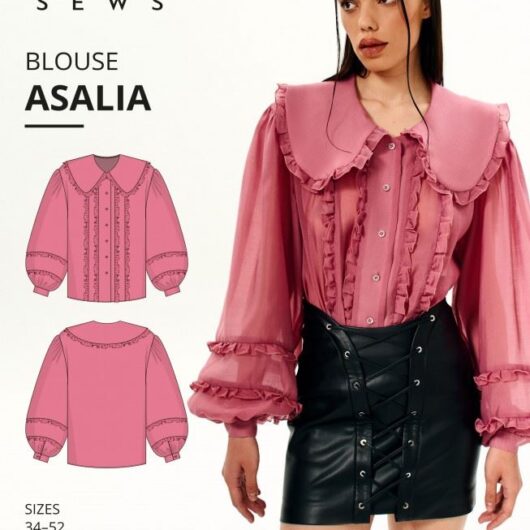 Vikisews Paper Sewing Pattern Asalia Blouse