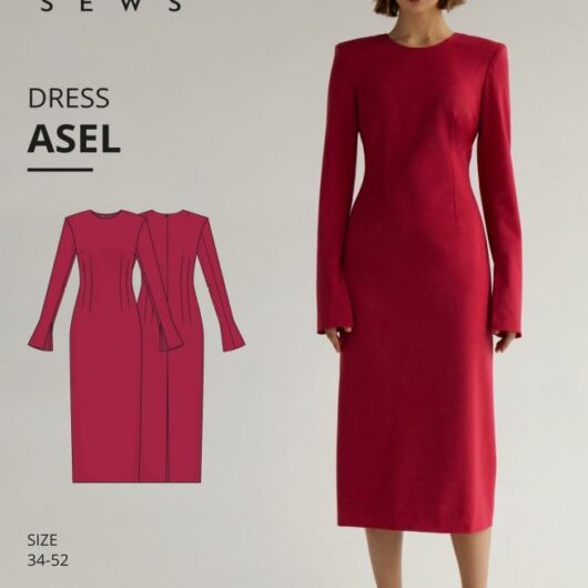 Vikisews Paper Sewing Pattern Asel Dress
