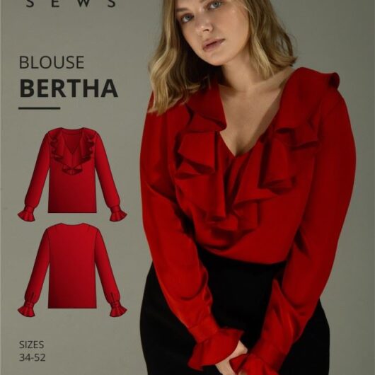 Vikisews Paper Sewing Pattern Bertha Blouse