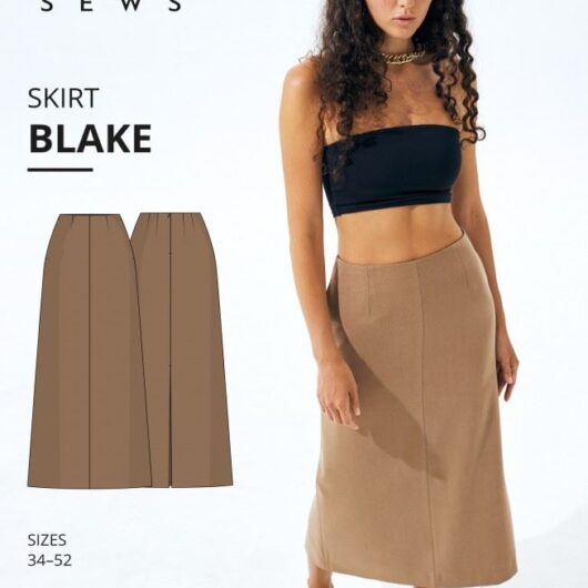 Vikisews Paper Sewing Pattern Blake Skirt