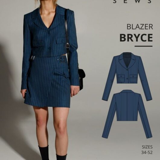 Vikisews Paper Sewing Pattern Bryce Blazer