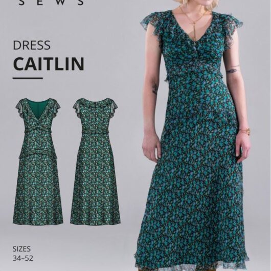 Vikisews Paper Sewing Pattern Caitlin Dress