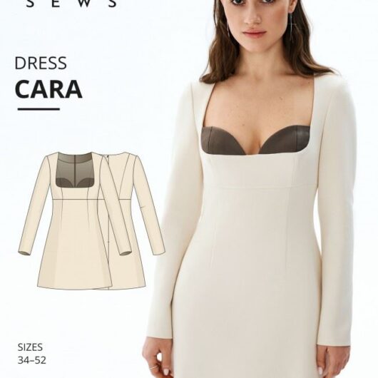 Vikisews Paper Sewing Pattern Cara Dress