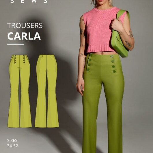 Vikisews Paper Sewing Pattern Carla Trousers