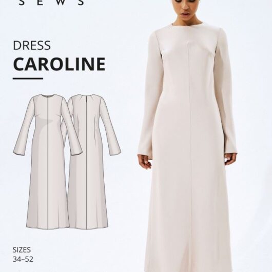 Vikisews Paper Sewing Pattern Caroline Dress
