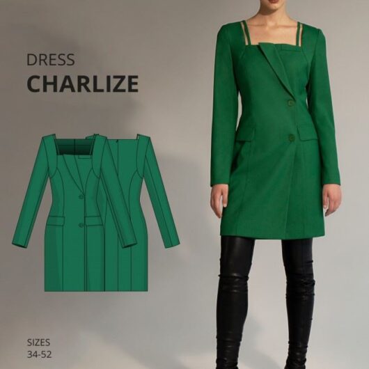 Vikisews Paper Sewing Pattern Charlize Dress