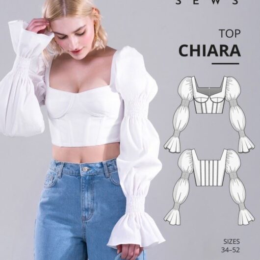 Vikisews Paper Sewing Pattern Chiara Blouse