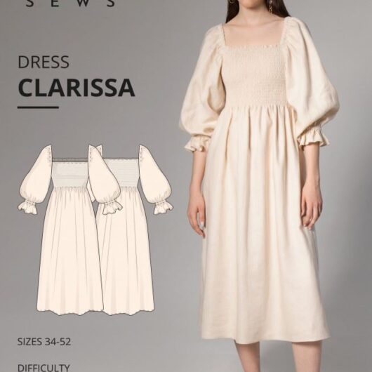 Vikisews Paper Sewing Pattern Clarissa Dress
