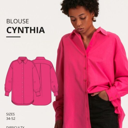 Vikisews Paper Sewing Pattern Cynthia Blouse