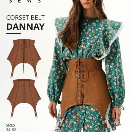 Vikisews Paper Sewing Pattern Dannay Corset Belt