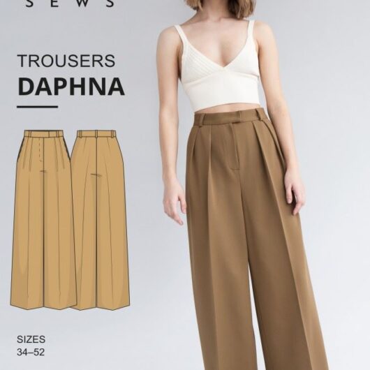 Vikisews Paper Sewing Pattern Daphna Trousers