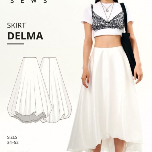 Vikisews Paper Sewing Pattern Delma Skirt