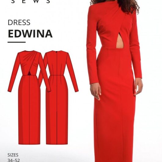 Vikisews Paper Sewing Pattern Edwina Dress