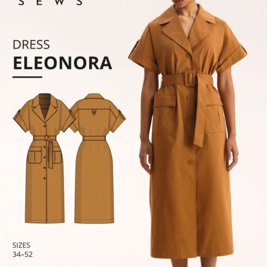Vikisews Paper Sewing Pattern Eleonora Dress
