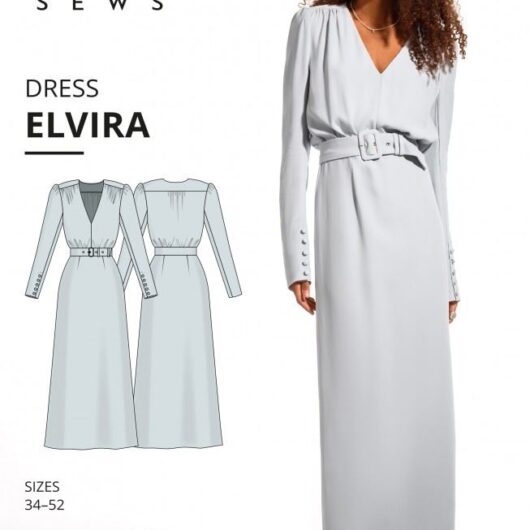 Vikisews Paper Sewing Pattern Elvira Dress
