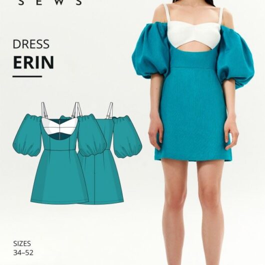 Vikisews Paper Sewing Pattern Erin Dress