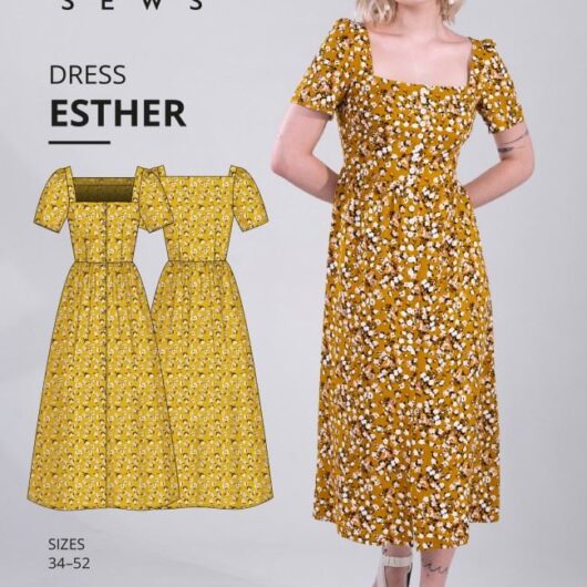 Vikisews Paper Sewing Pattern Esther Dress